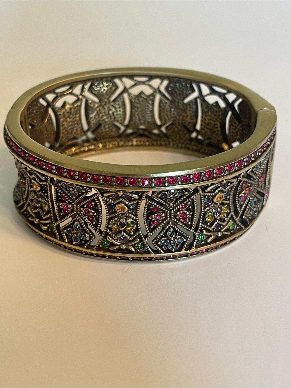 Heidi Daus Crystal Hinged Bracelet